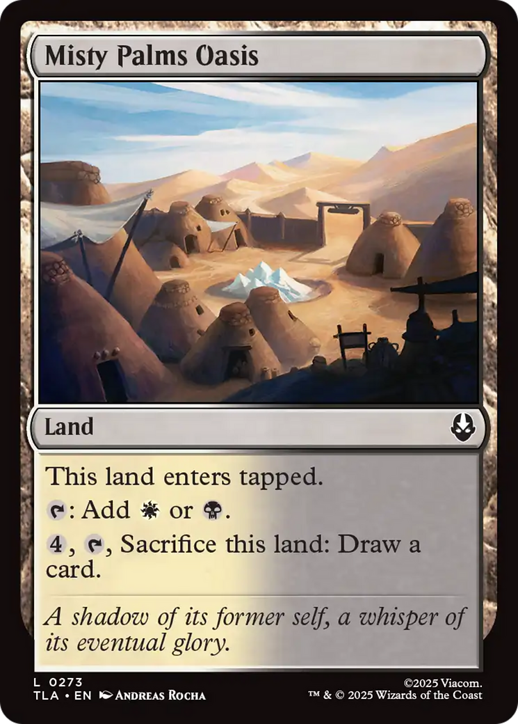 Misty Palms Oasis - Common Land card from Avatar: The Last Airbender