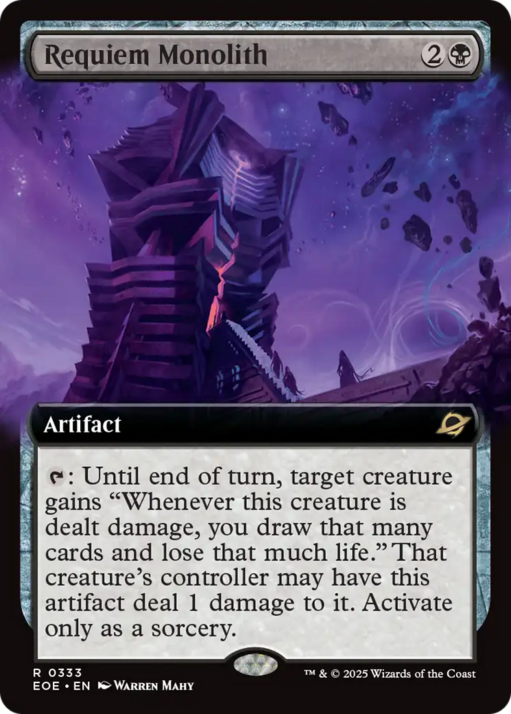 Requiem Monolith - Rare Artifact card from Edge of Eternities