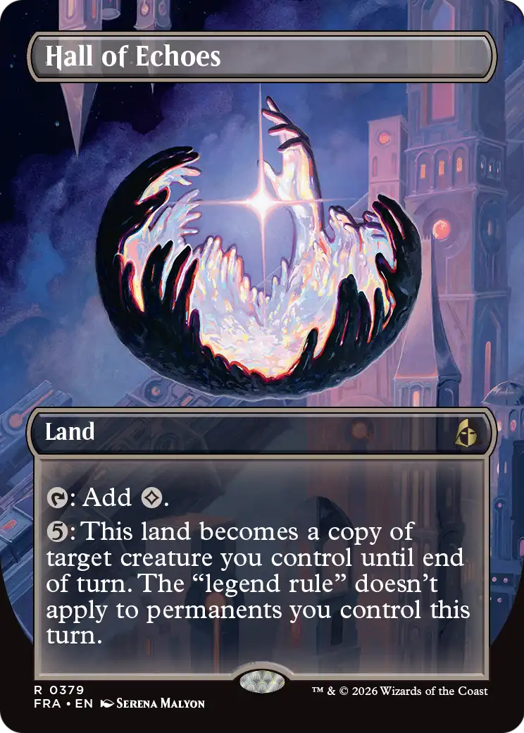 Hall of Echoes - Rare Land card from Reality Fracture