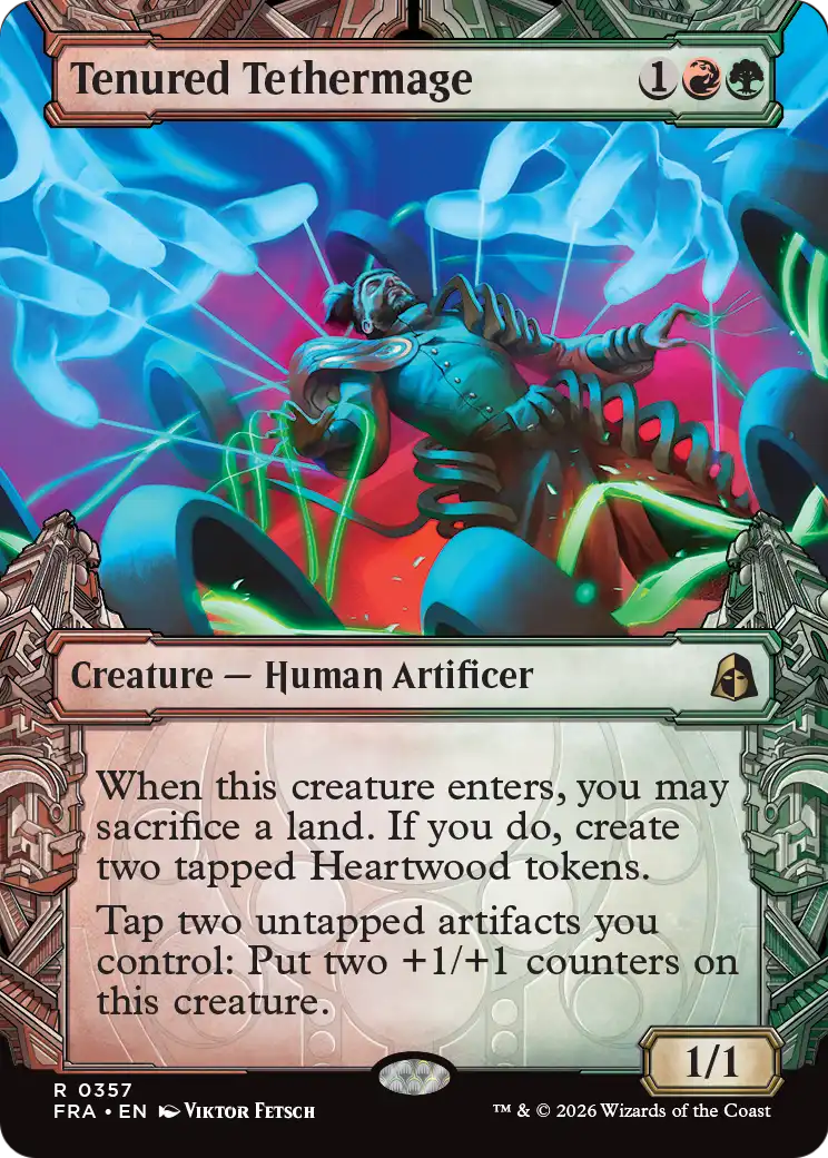 Tenured Tethermage - Rare Creature — Human Artificer card from Reality Fracture