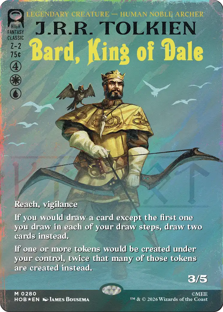 Bard, King of Dale - Mythic Legendary Creature — Human Noble Archer card from The Hobbit