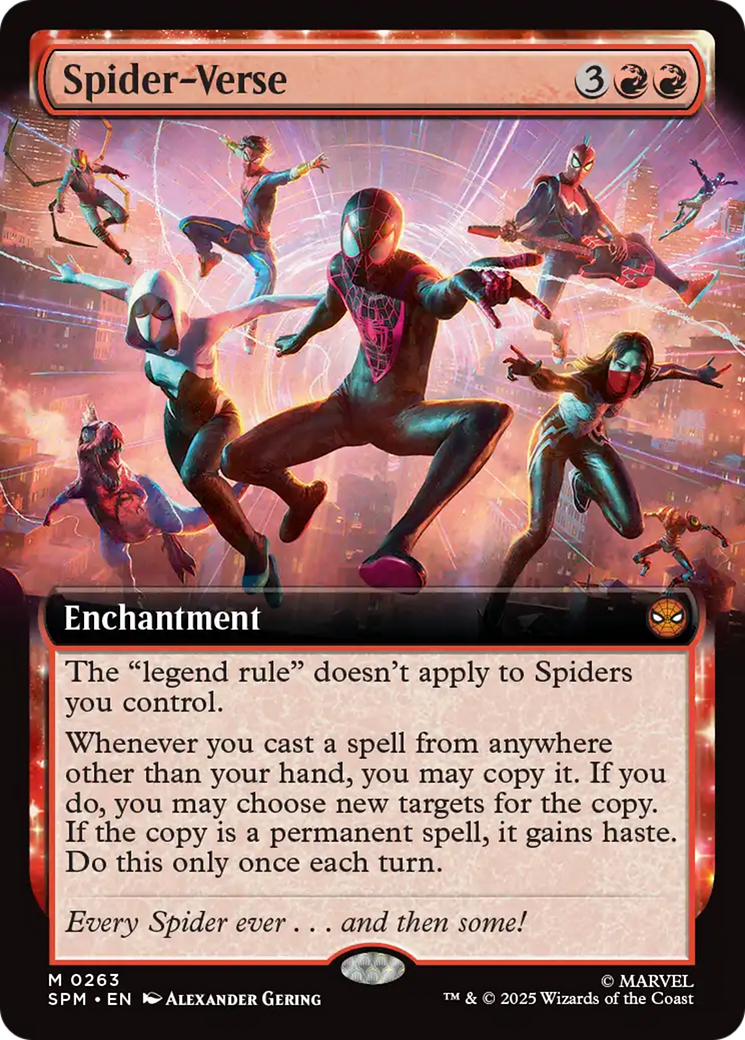 Spider-Verse - Mythic Enchantment card from Marvel's Spider-Man