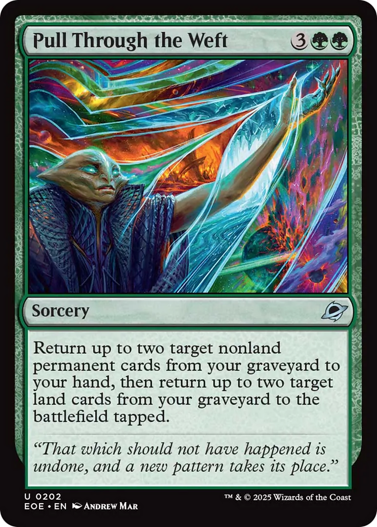Pull Through the Weft - Uncommon Sorcery card from Edge of Eternities