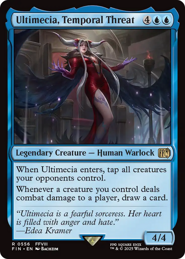Ultimecia, Temporal Threat - Rare Legendary Creature — Human Warlock card from Final Fantasy