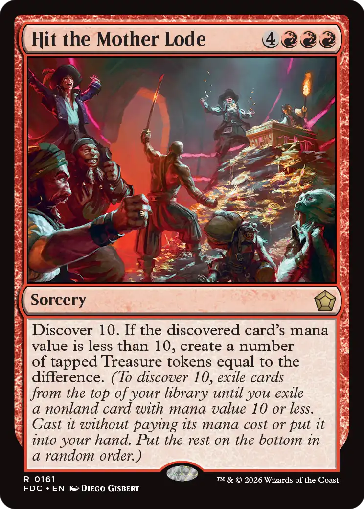 Hit the Mother Lode - Rare Sorcery card from Foundations Commander