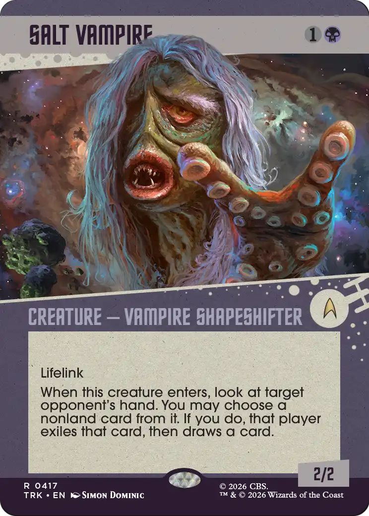 Salt Vampire - Rare Creature — Vampire Shapeshifter card from Star Trek