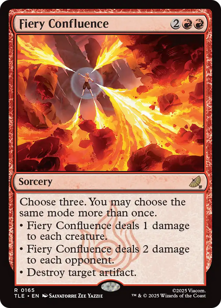 Fiery Confluence - Rare Sorcery card from Avatar: The Last Airbender Eternal