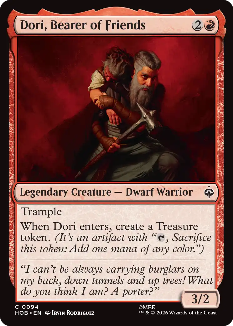 Dori, Bearer of Friends - Common Legendary Creature — Dwarf Warrior card from The Hobbit