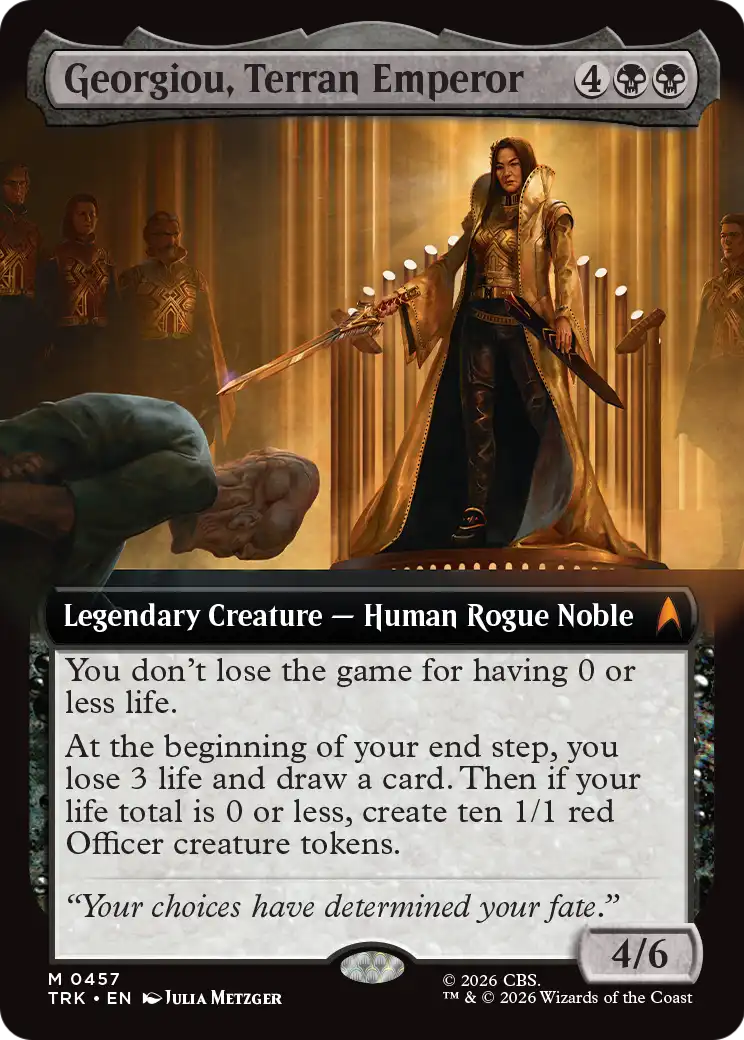 Georgiou, Terran Emperor - Mythic Legendary Creature — Human Rogue Noble card from Star Trek