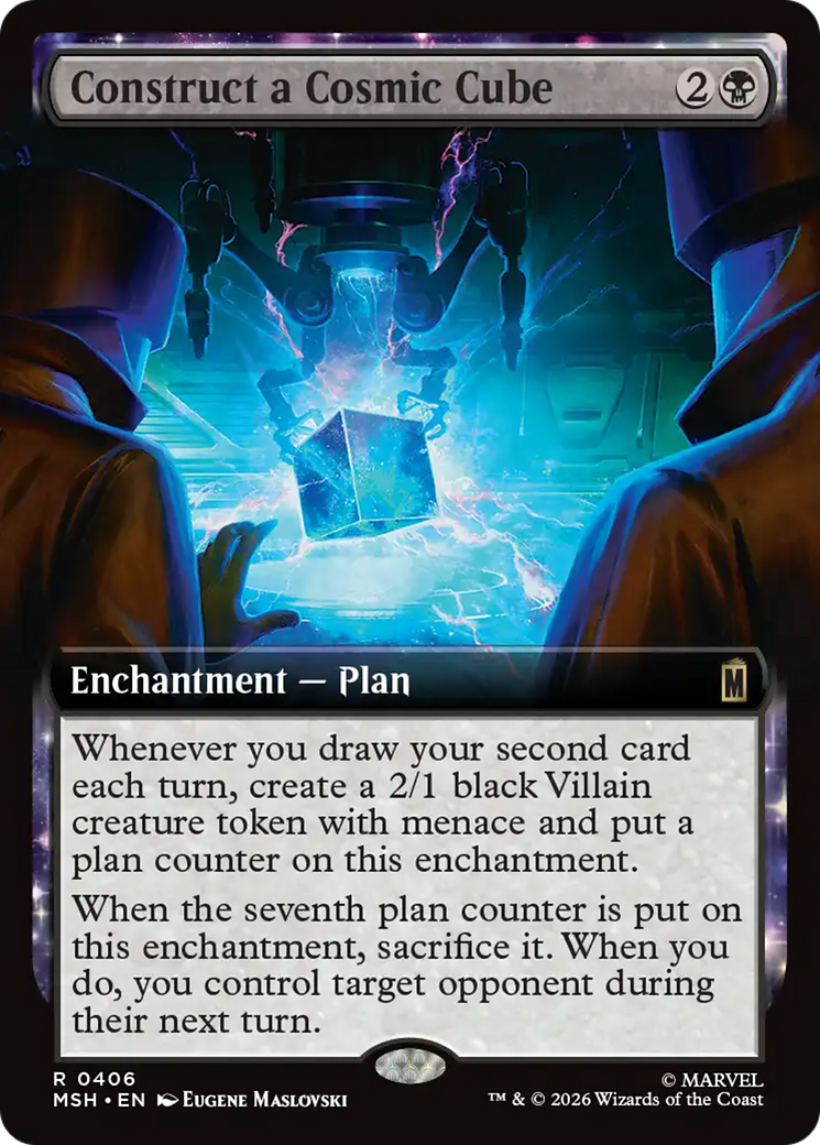 Construct a Cosmic Cube - Rare Enchantment — Plan card from Marvel Super Heroes