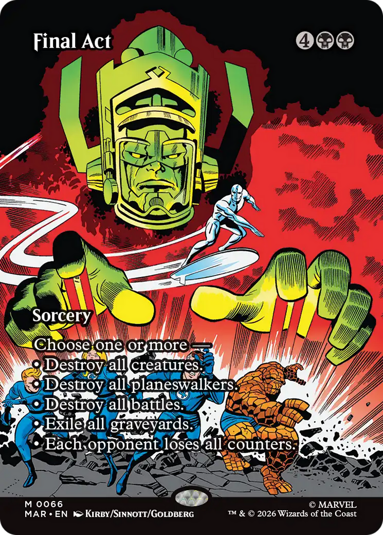 Final Act - Mythic Sorcery card from Marvel Universe