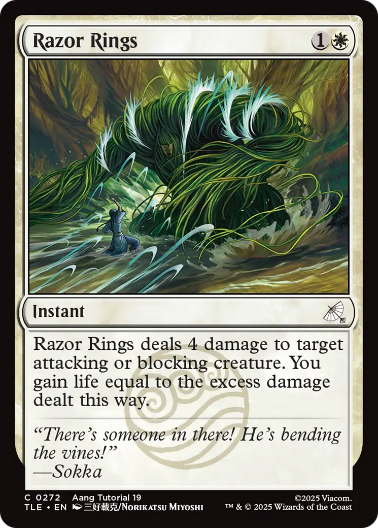 Razor Rings - Common Instant card from Avatar: The Last Airbender Eternal