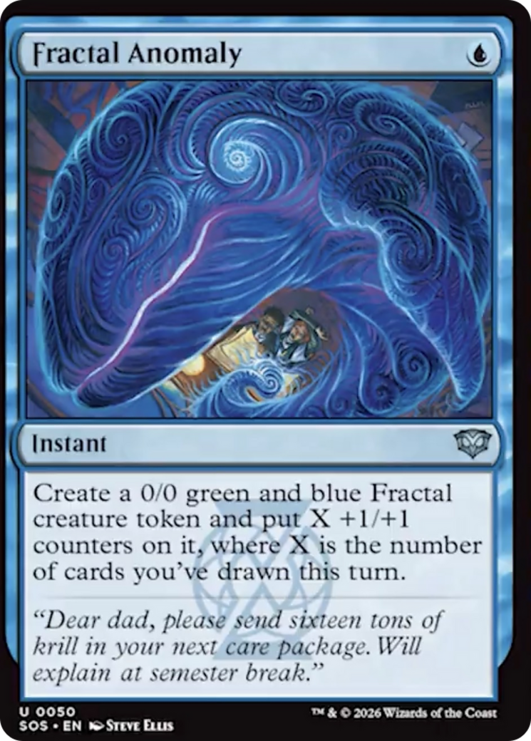 Fractal Anomaly - Uncommon Instant card from Secrets of Strixhaven