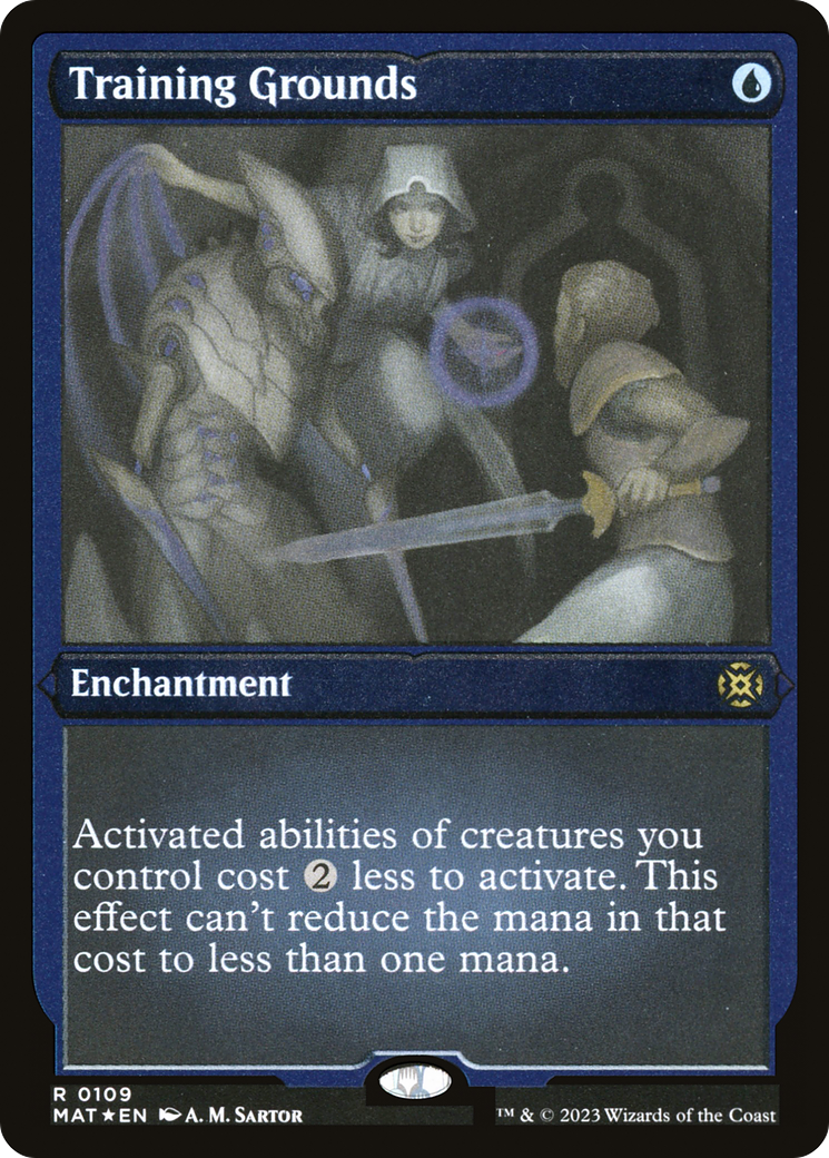 Training Grounds - Rare Enchantment card from March of the Machine: The Aftermath