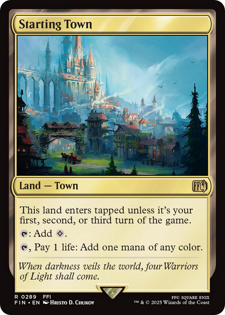 Starting Town - Rare Land — Town card from Final Fantasy