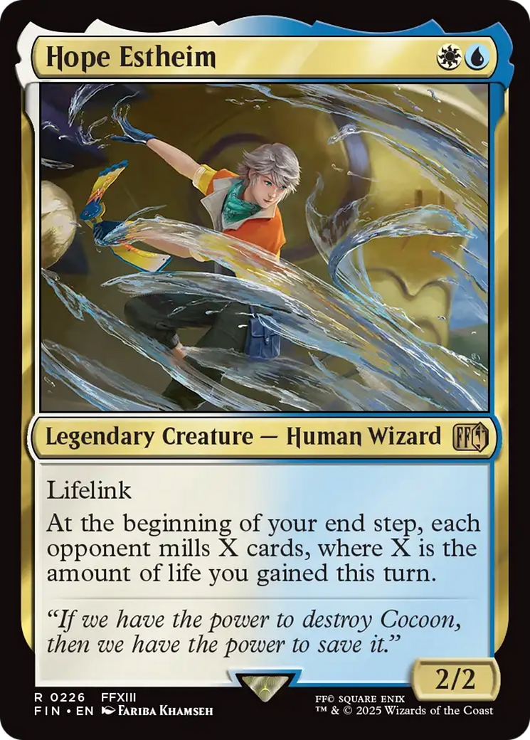 Hope Estheim - Rare Legendary Creature — Human Wizard card from Final Fantasy