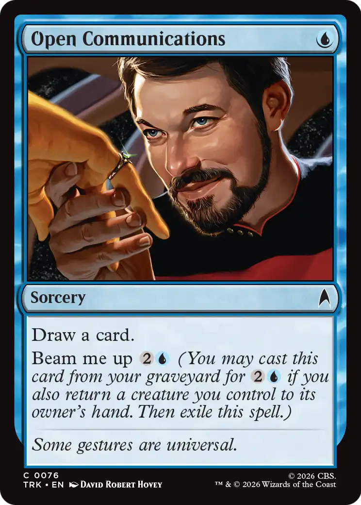 Open Communications - Common Sorcery card from Star Trek