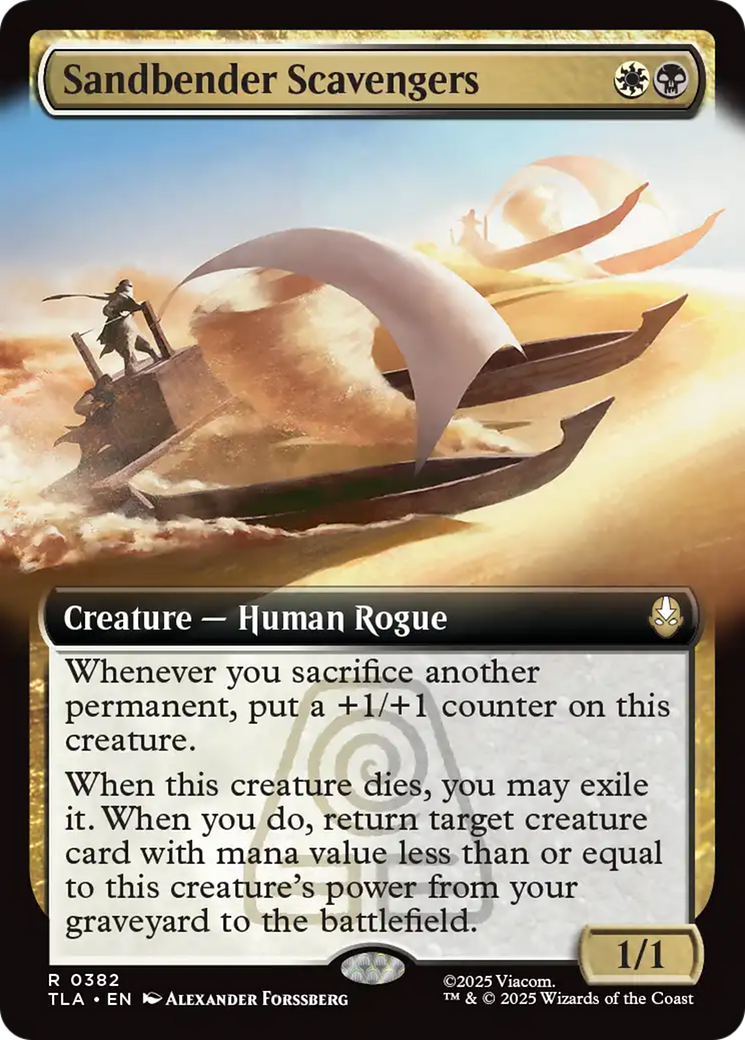 Sandbender Scavengers - Rare Creature — Human Rogue card from Avatar: The Last Airbender