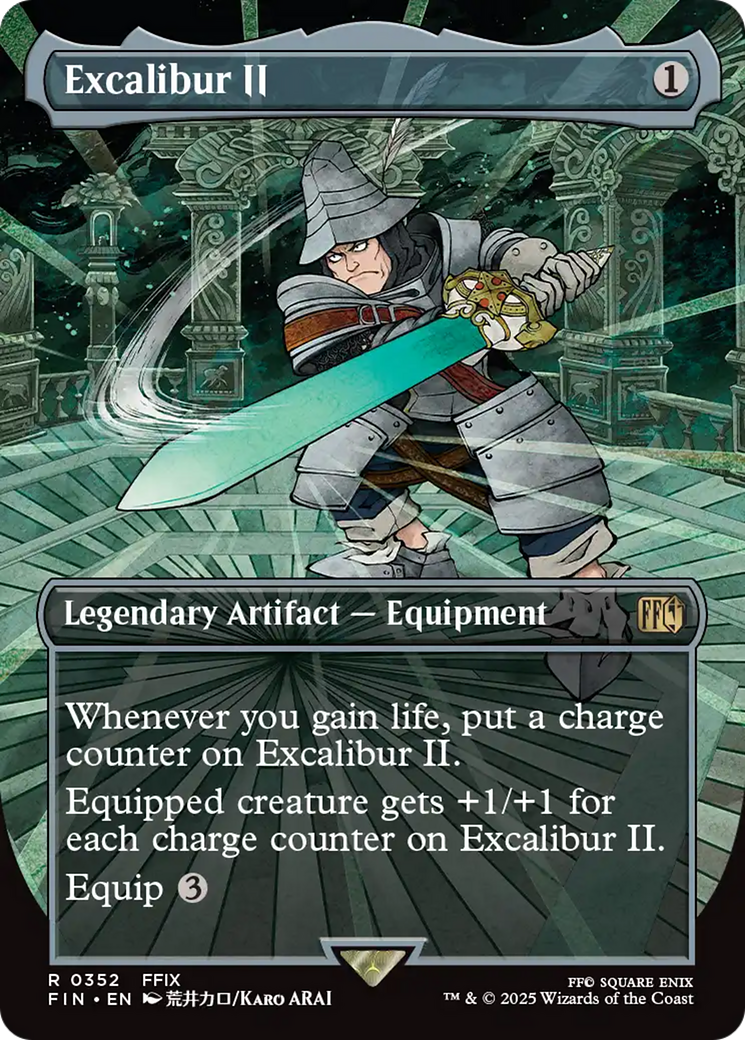 Excalibur II - Rare Legendary Artifact — Equipment card from Final Fantasy