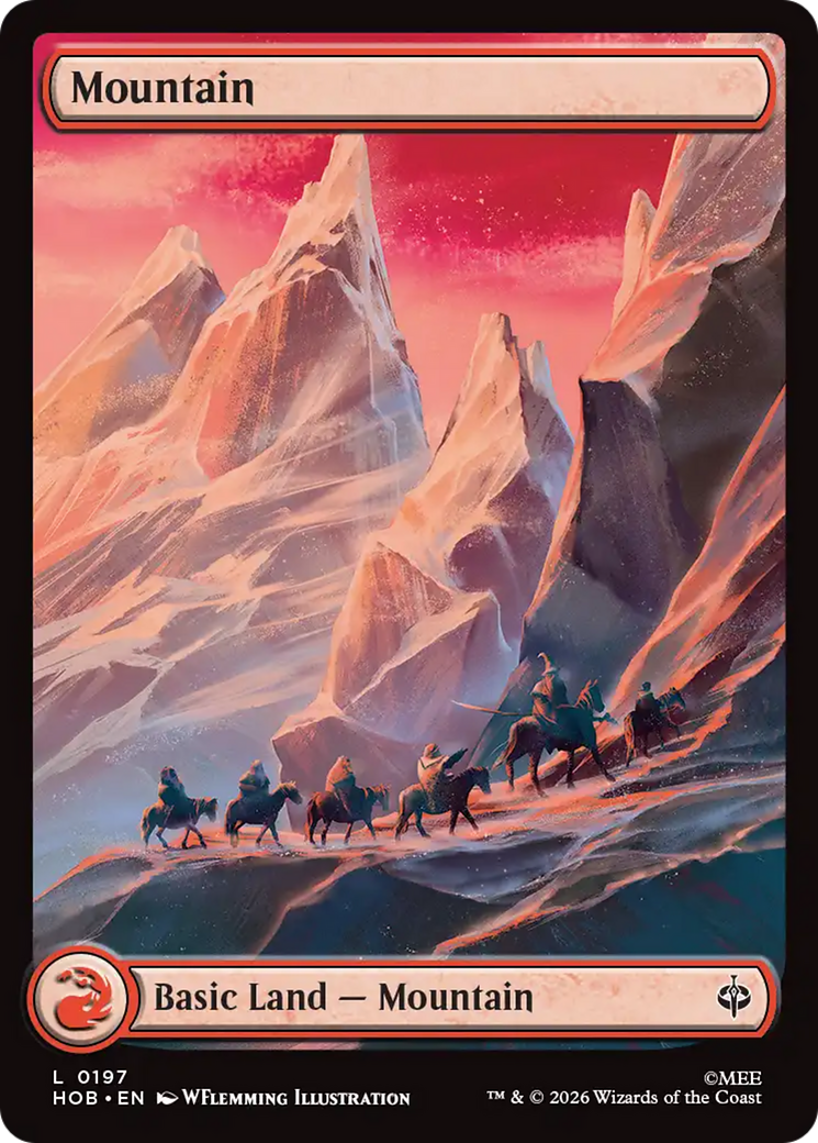 Mountain - Common Basic Land — Mountain card from The Hobbit