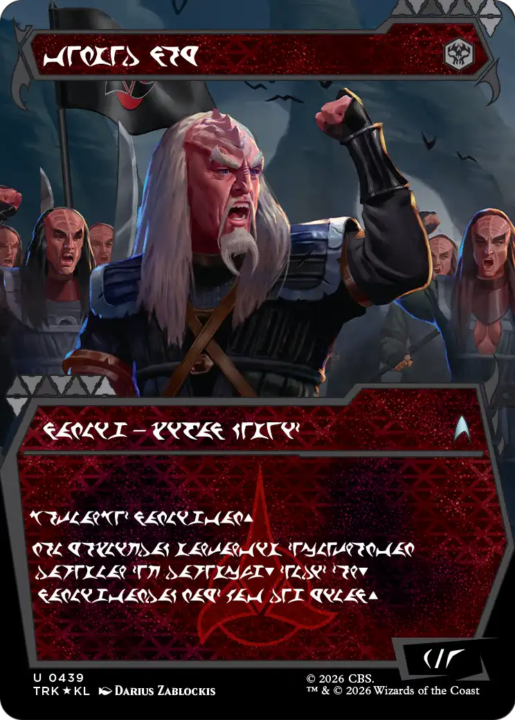 Storied Veteran - Uncommon Creature — Klingon Advisor card from Star Trek