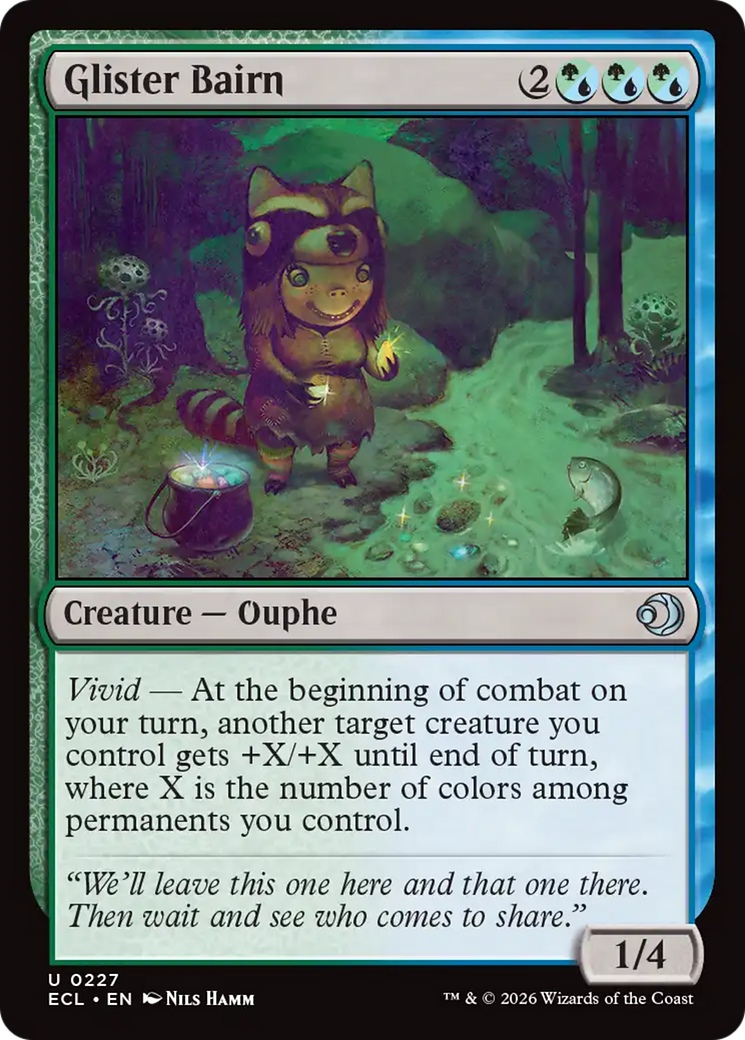 Glister Bairn - Uncommon Creature — Ouphe card from Lorwyn Eclipsed