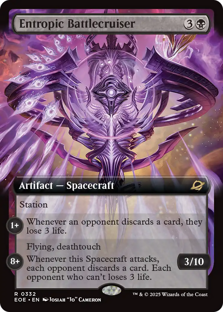Entropic Battlecruiser - Rare Artifact — Spacecraft card from Edge of Eternities