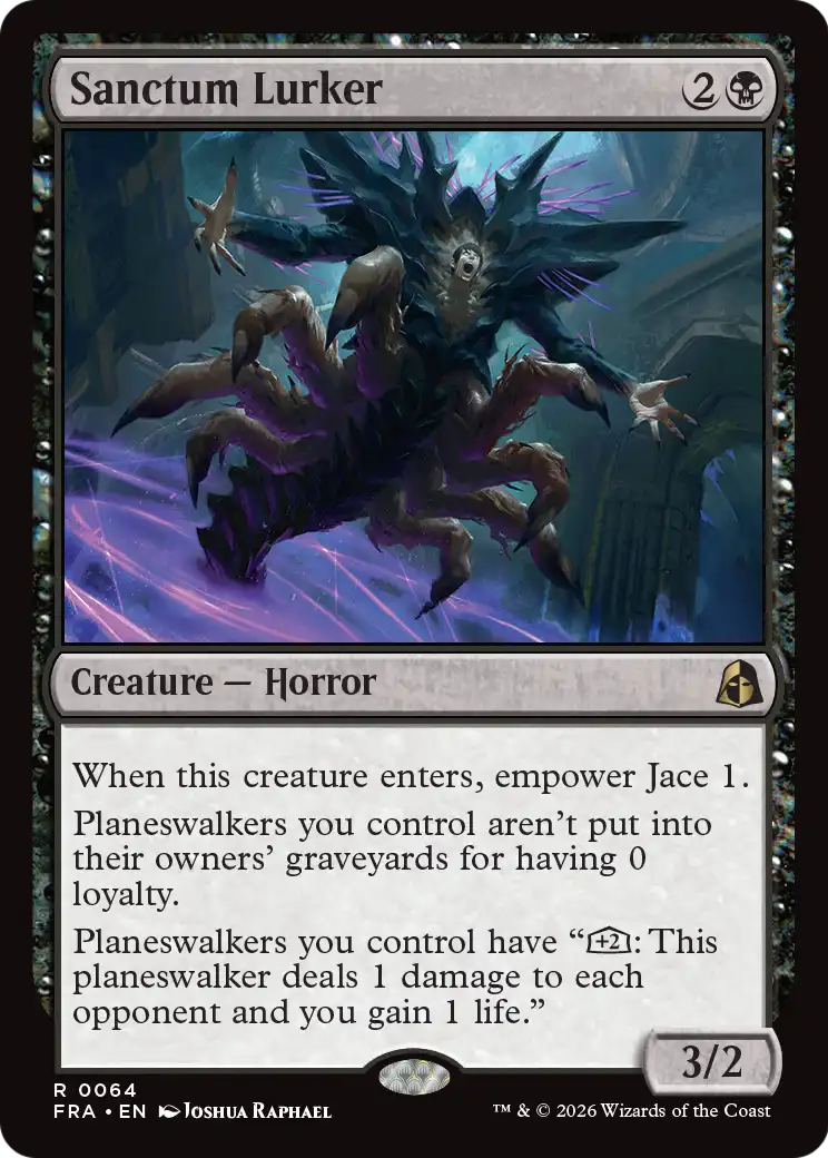 Sanctum Lurker - Rare Creature — Horror card from Reality Fracture