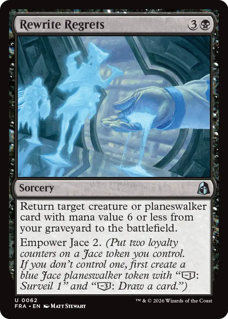Rewrite Regrets - Uncommon Sorcery card from Reality Fracture