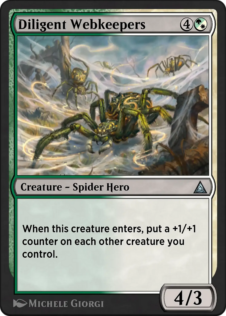 Web-Warriors - Uncommon Creature — Spider Hero card from Through the Omenpaths