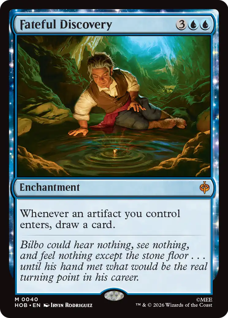 Fateful Discovery - Mythic Enchantment card from The Hobbit