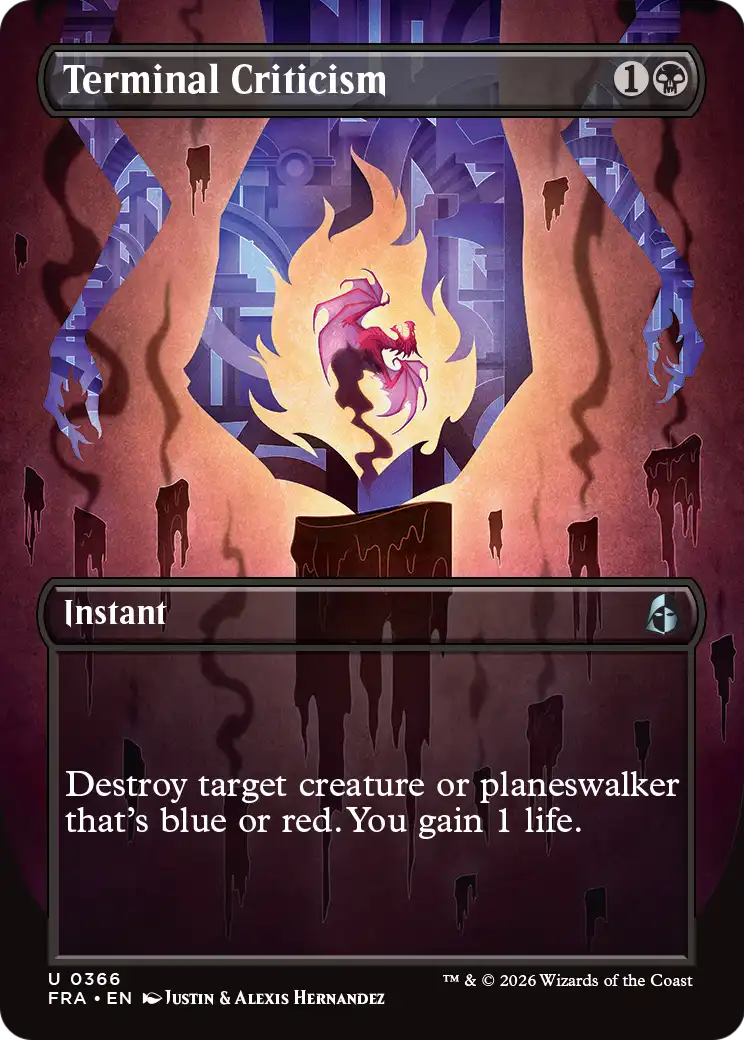 Terminal Criticism - Uncommon Instant card from Reality Fracture