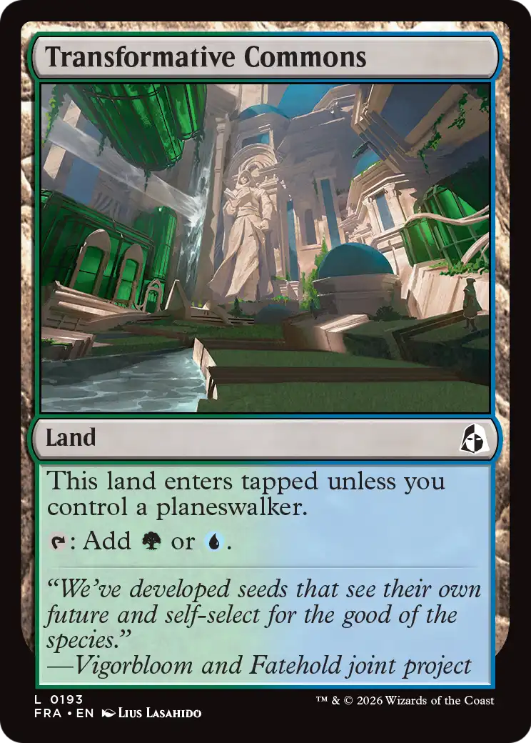 Transformative Commons - Common Land card from Reality Fracture