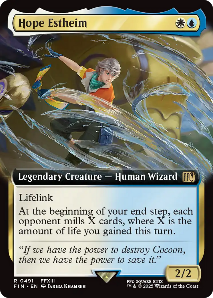 Hope Estheim - Rare Legendary Creature — Human Wizard card from Final Fantasy