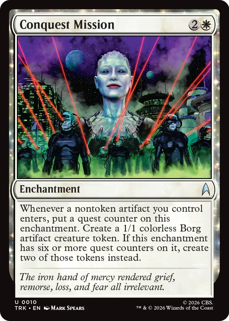 Conquest Mission - Uncommon Enchantment card from Star Trek