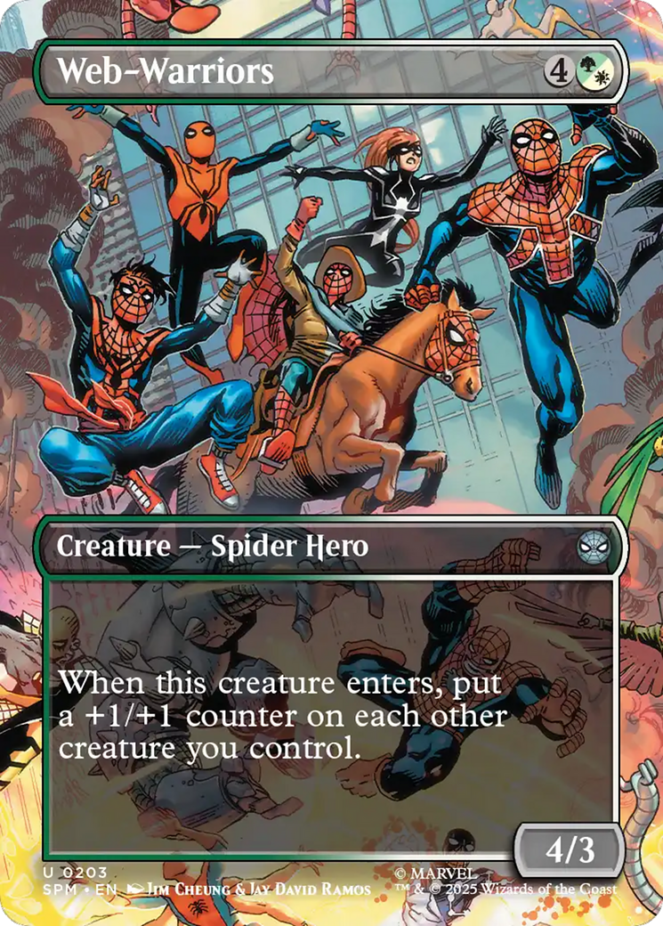 Web-Warriors - Uncommon Creature — Spider Hero card from Marvel's Spider-Man
