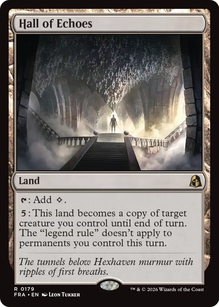 Hall of Echoes - Rare Land card from Reality Fracture