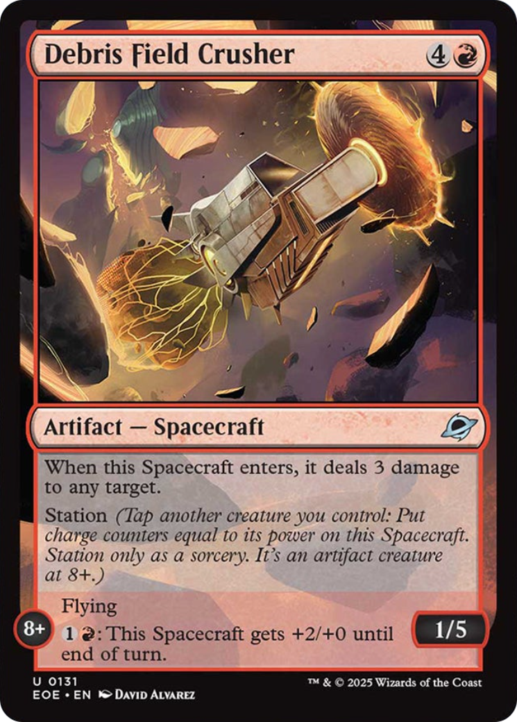 Debris Field Crusher - Uncommon Artifact — Spacecraft card from Edge of Eternities