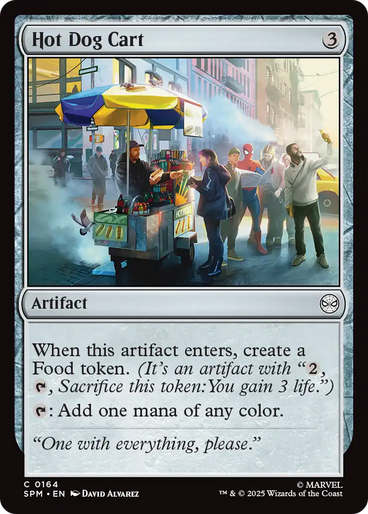 Hot Dog Cart - Common Artifact card from Marvel's Spider-Man