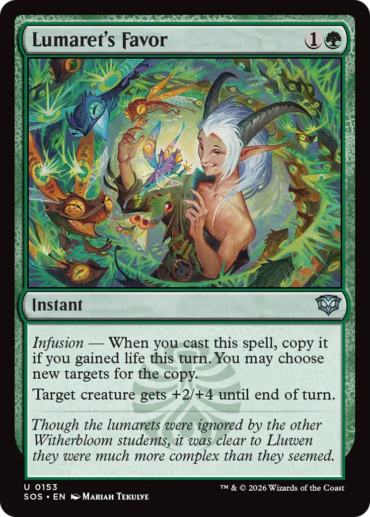 Lumaret's Favor - Uncommon Instant card from Secrets of Strixhaven