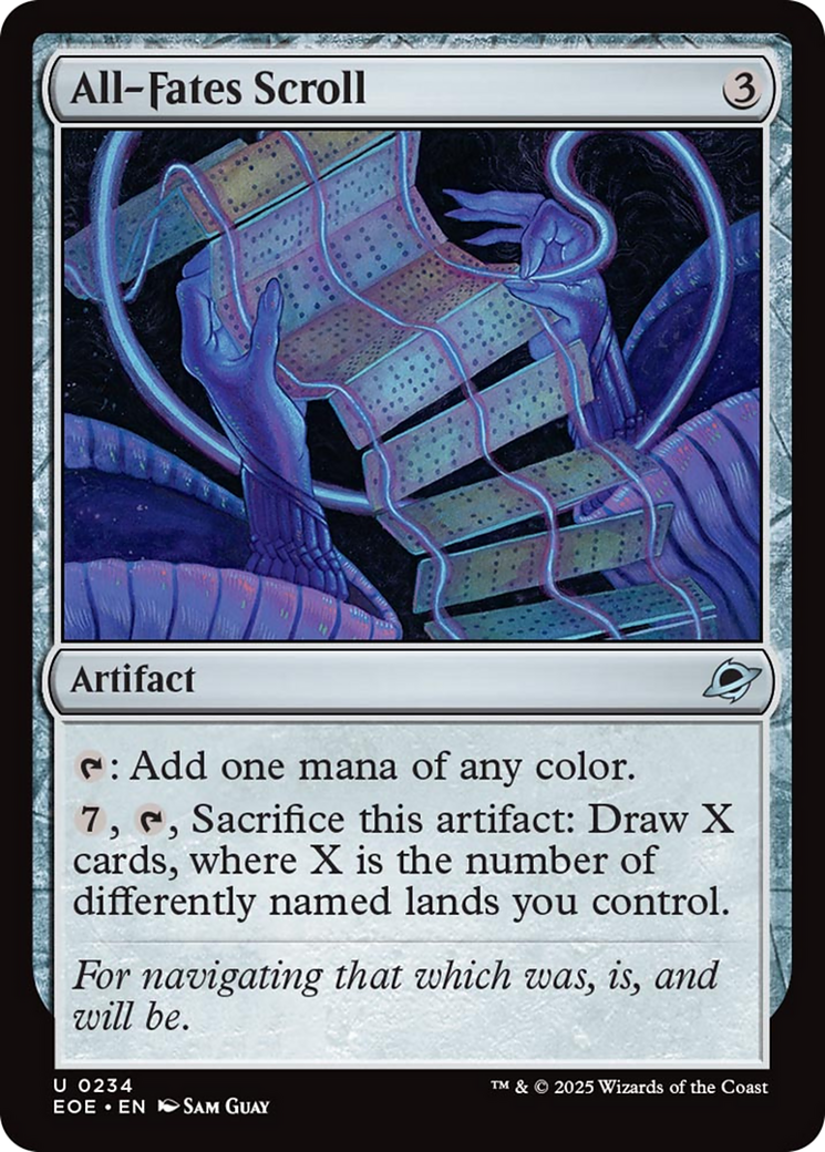 All-Fates Scroll - Uncommon Artifact card from Edge of Eternities