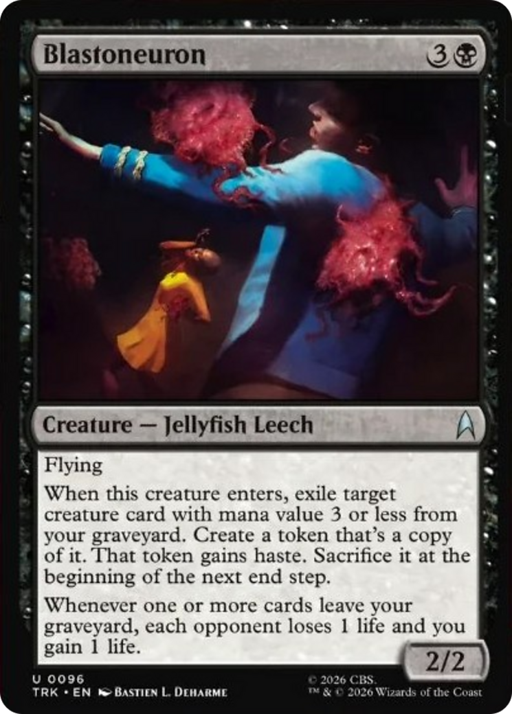 Blastoneuron - Uncommon Creature — Jellyfish Leech card from Star Trek