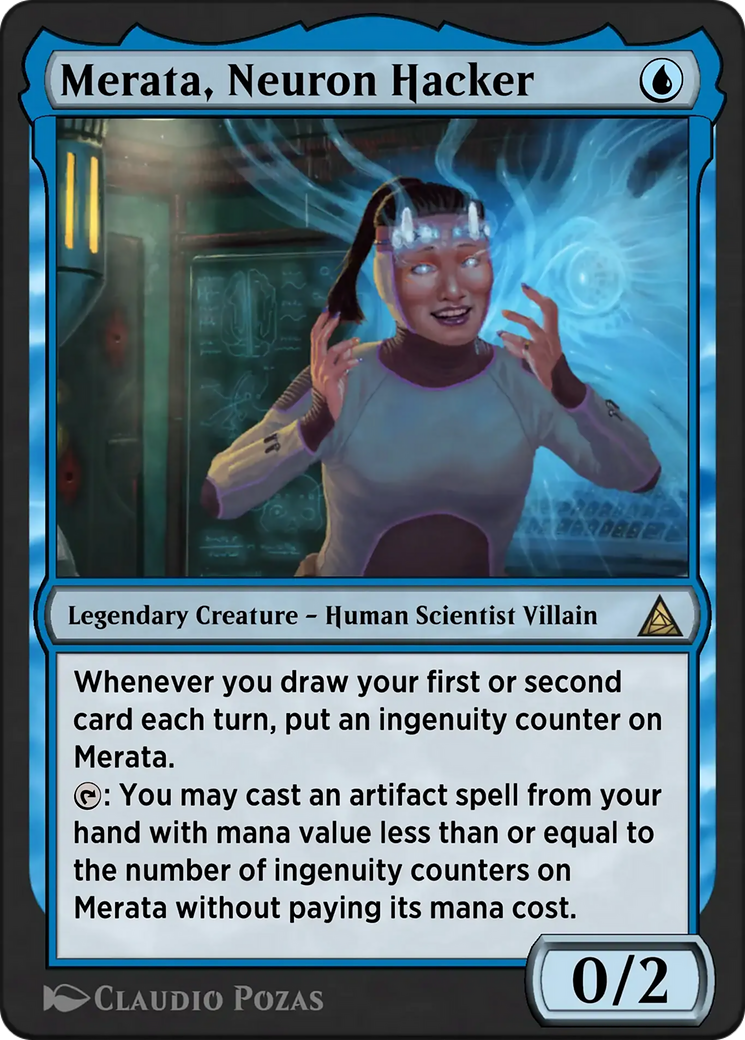 Lady Octopus, Inspired Inventor - Rare Legendary Creature — Human Scientist Villain card from Through the Omenpaths