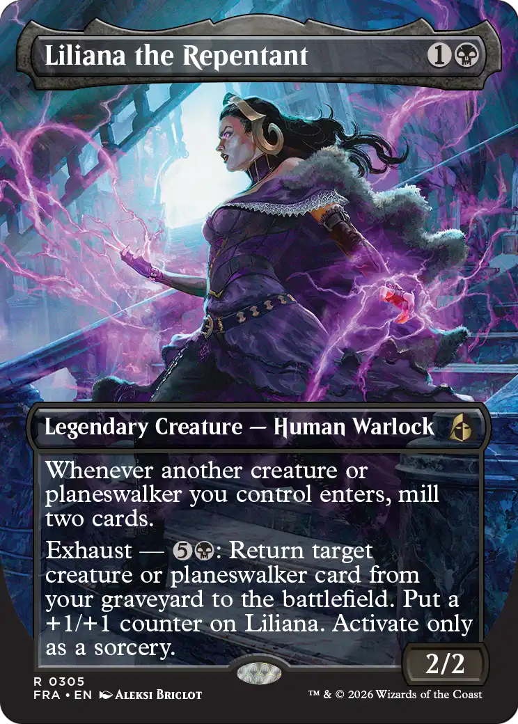 Liliana the Repentant - Rare Legendary Creature — Human Warlock card from Reality Fracture