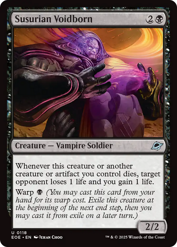 Susurian Voidborn - Uncommon Creature — Vampire Soldier card from Edge of Eternities