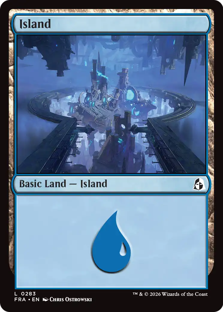 Island - Common Basic Land — Island card from Reality Fracture