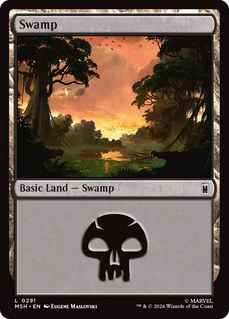 Swamp - Common Basic Land — Swamp card from Marvel Super Heroes