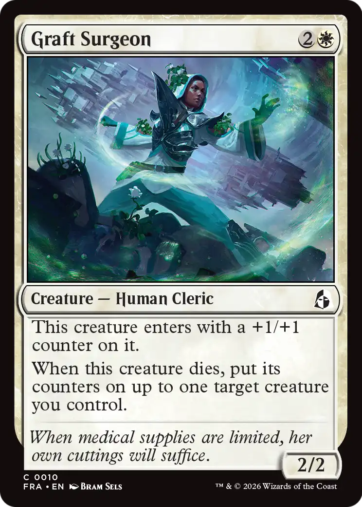 Graft Surgeon - Common Creature — Human Cleric card from Reality Fracture