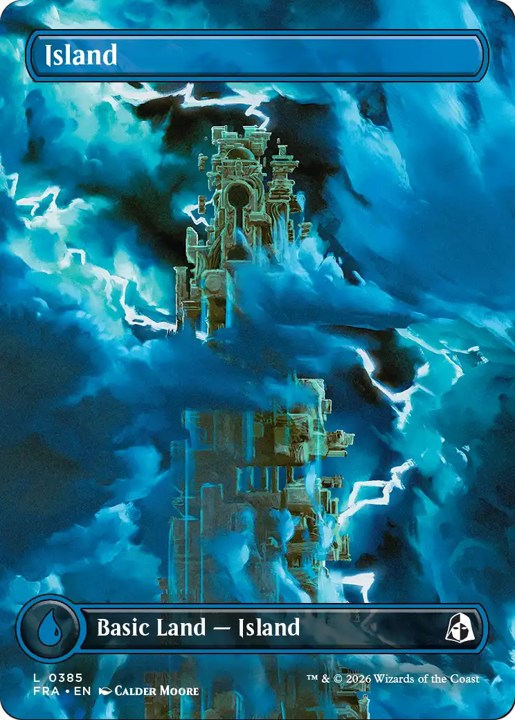 Island - Common Basic Land — Island card from Reality Fracture