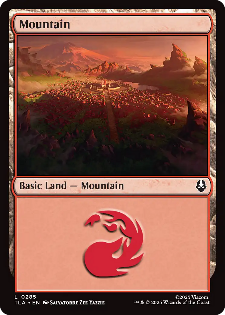 Mountain - Common Basic Land — Mountain card from Avatar: The Last Airbender